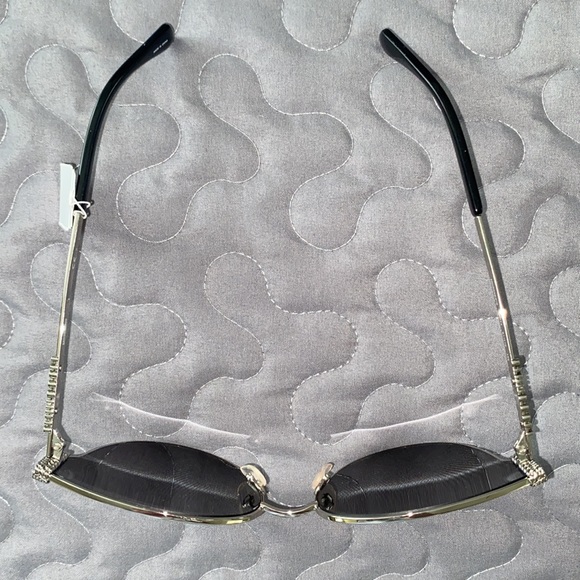 MOSCHINO 61mm Cat Eye Sunglasses in Silver/Black combo main image 7